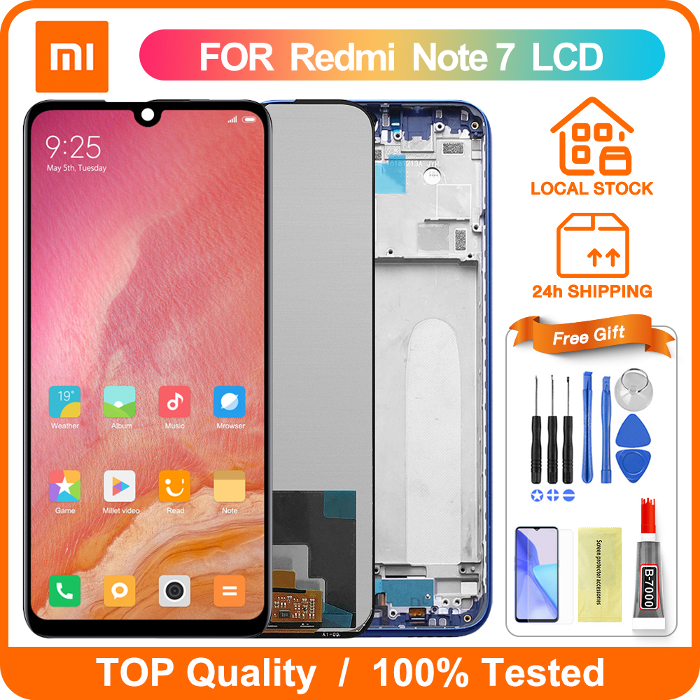 LCD With Frame For Xiaomi Redmi Note 7 LCD Display Touch Screen ...