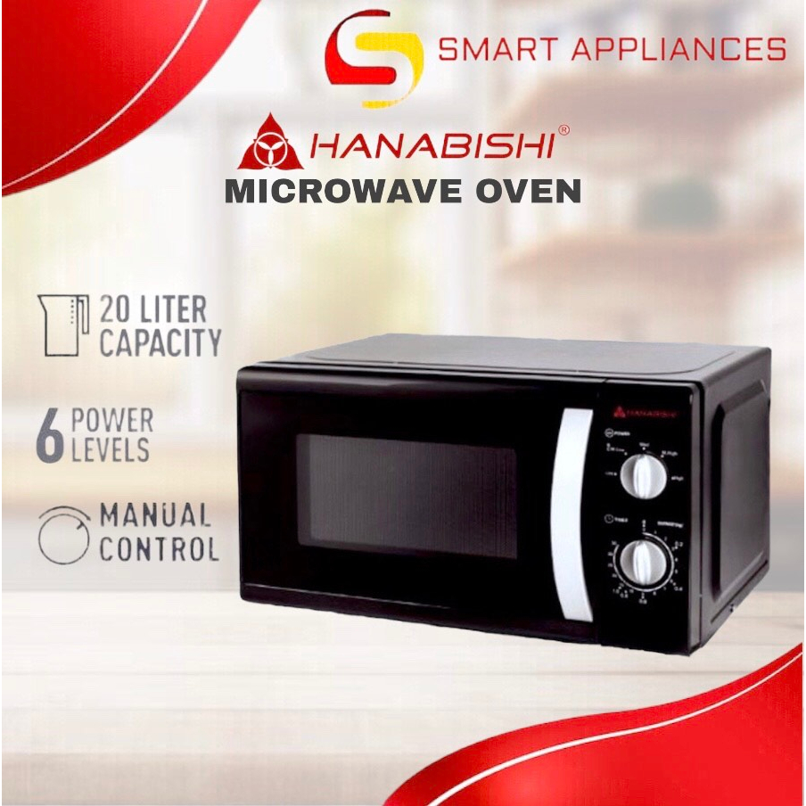 Hanabishi Microwave Oven 20L HMO20MDLX3 Manual Black by Smart