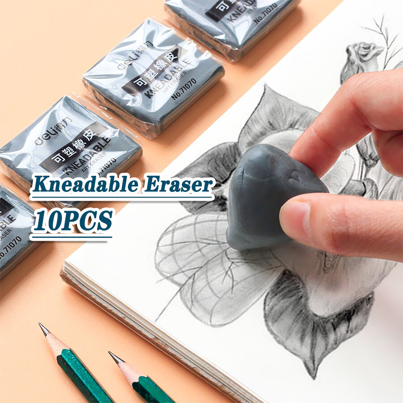 10 pcs Marie's Kneadable Eraser Pencil Sketch Kneadable Eraser ...