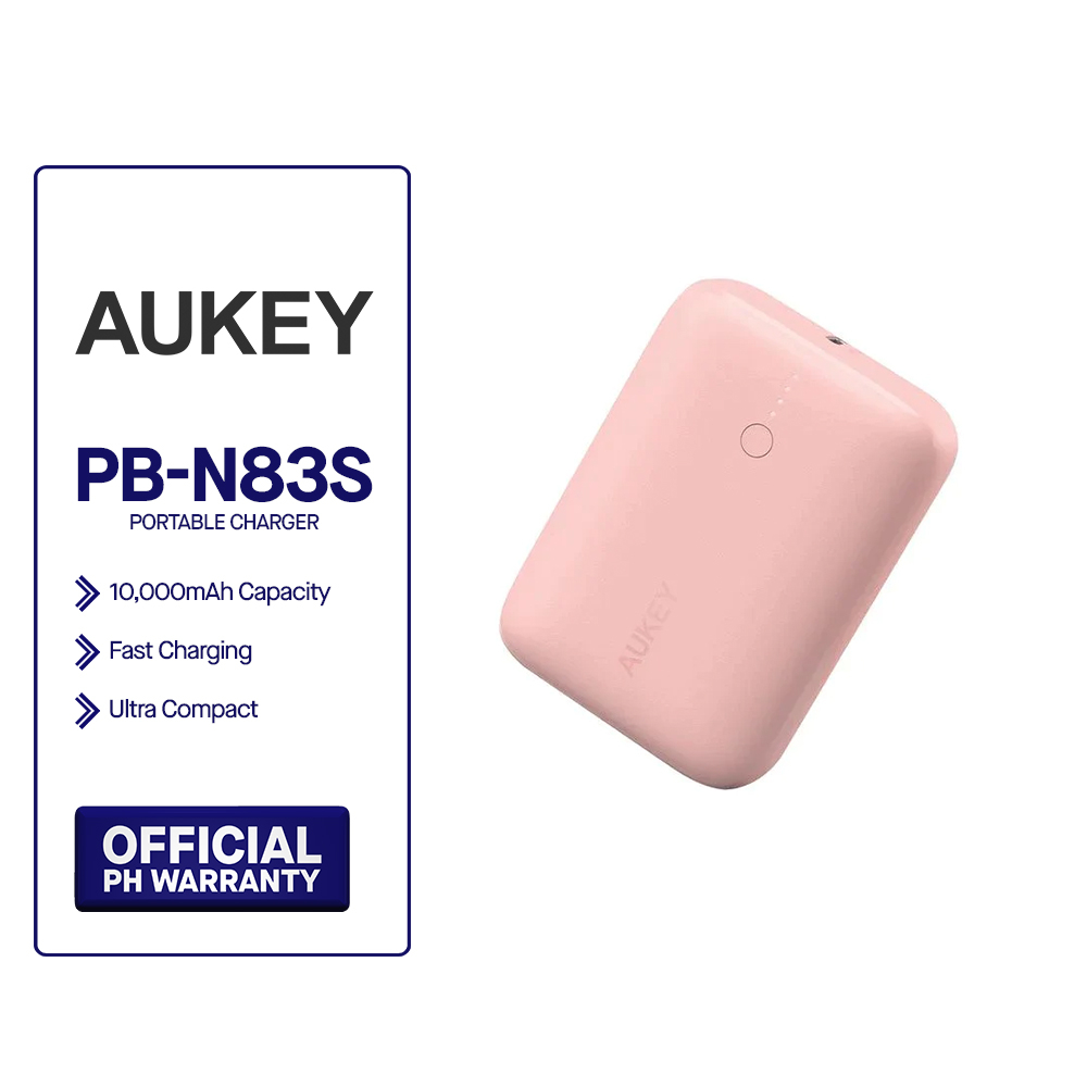 Aukey PB-N83S 10,000MAH 22.5W POWERBANK PORTABLE CHARGER | Shopee ...