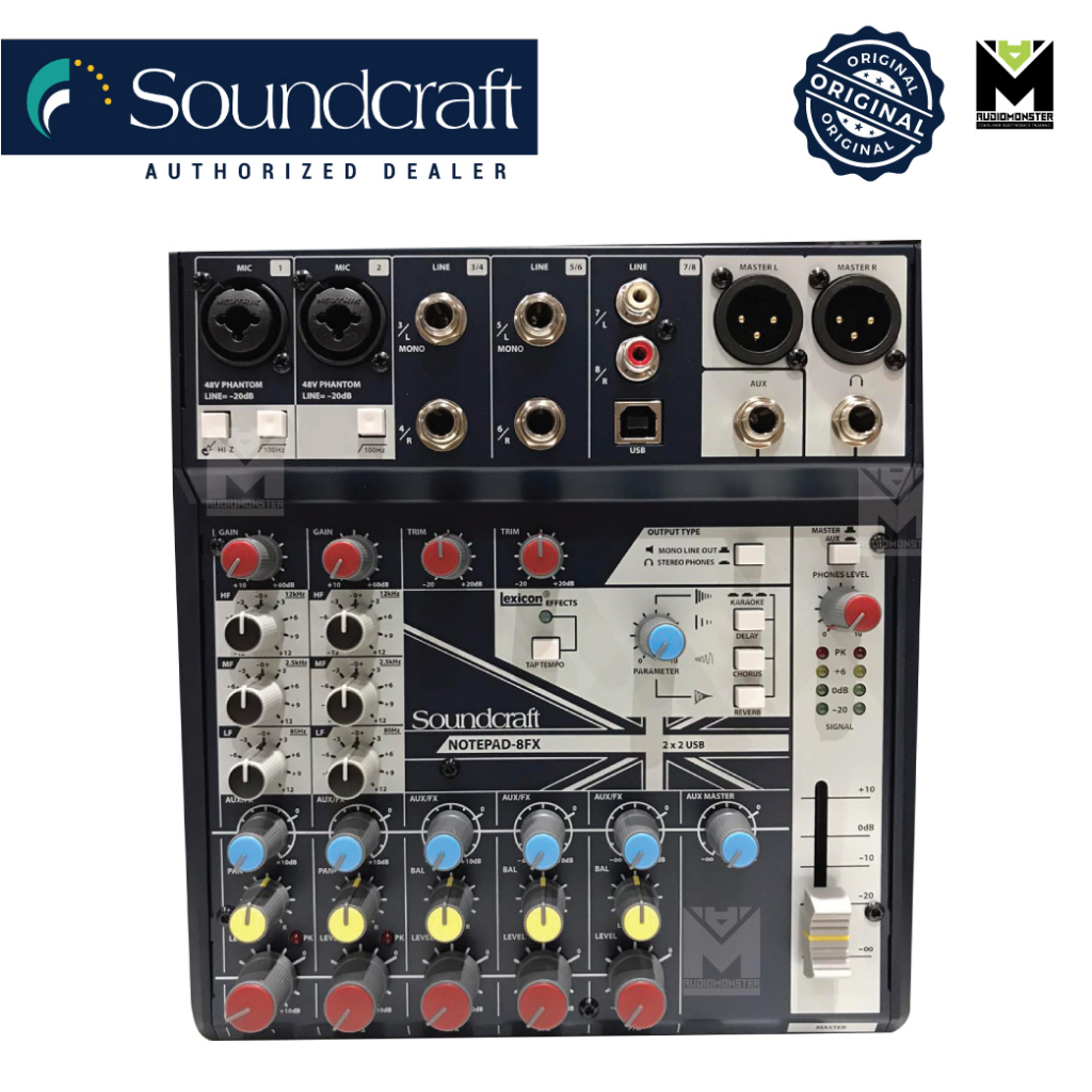 Soundcraft Notepad8FX Mixer with Effects (Original) Shopee Philippines