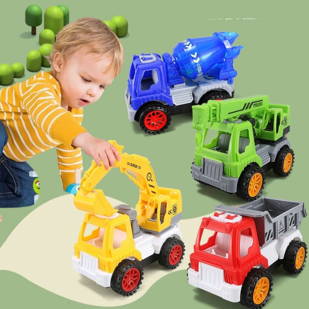Toy Inertial Construction Vehicle 4 Styles | Shopee Philippines