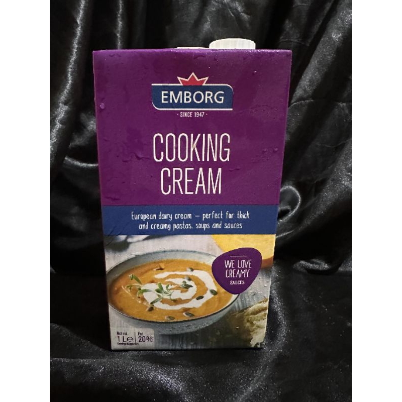 EMBORG COOKING CREAM 1L | Shopee Philippines