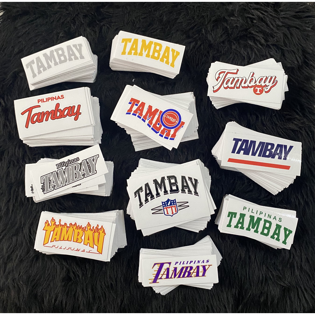 Tambay Stickers V1-V12, Tambay OG Logo (50pcs) | Shopee Philippines