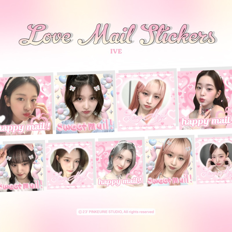 NEW DESIGNS Ive Love Mail Sticker Prikula Sticker Packeging Korean ...