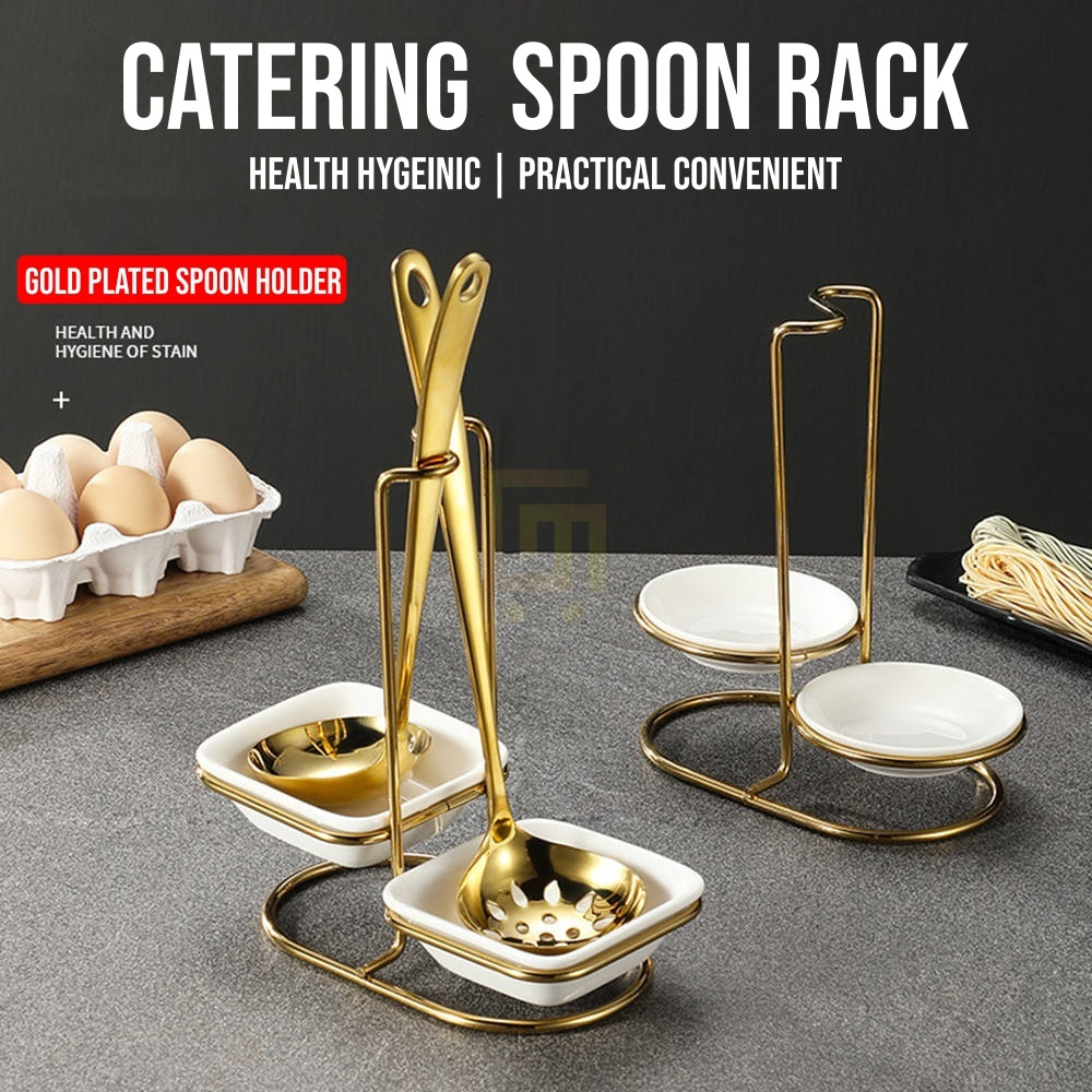Soup Ladle Holder Removable Prevent Drips Stainless Steel Eating Hotpot ...