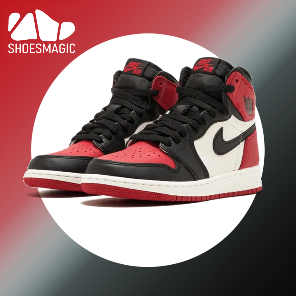 J1 High OG "Bred Toe" Retro GS Sneakers Vintage Shoes OEM Quality with