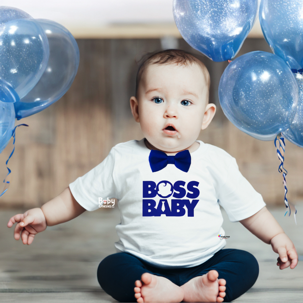 Boss Baby Onesie Baby Boy 0-12 months Cotton Frogsuit 1st Birthday