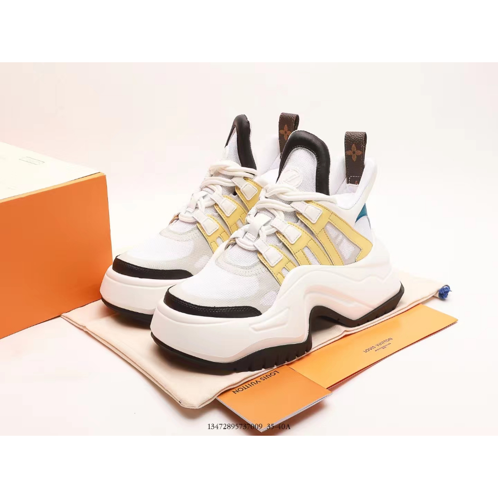 Louis Vuitton Lv Archlight Sports Shoes Orange in Blue