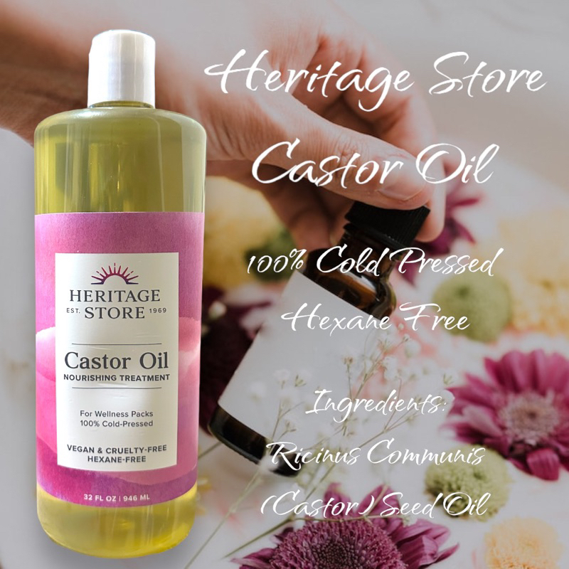 New Packaging Heritage Store Castor oil cold pressed 946ml Shopee
