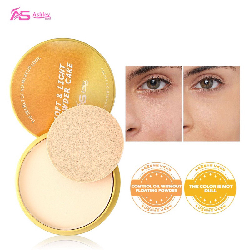 AS Ashley Shine AS8144 Loose Powder Soft and Light Face Powder Cake 20g
