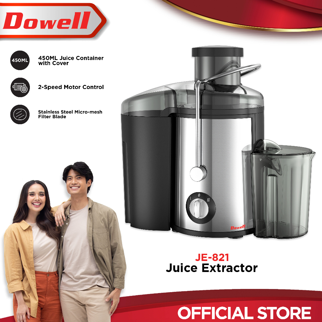 Dowell JE821 Electric Juice Extractor With Safety Switch 1.5 Liter