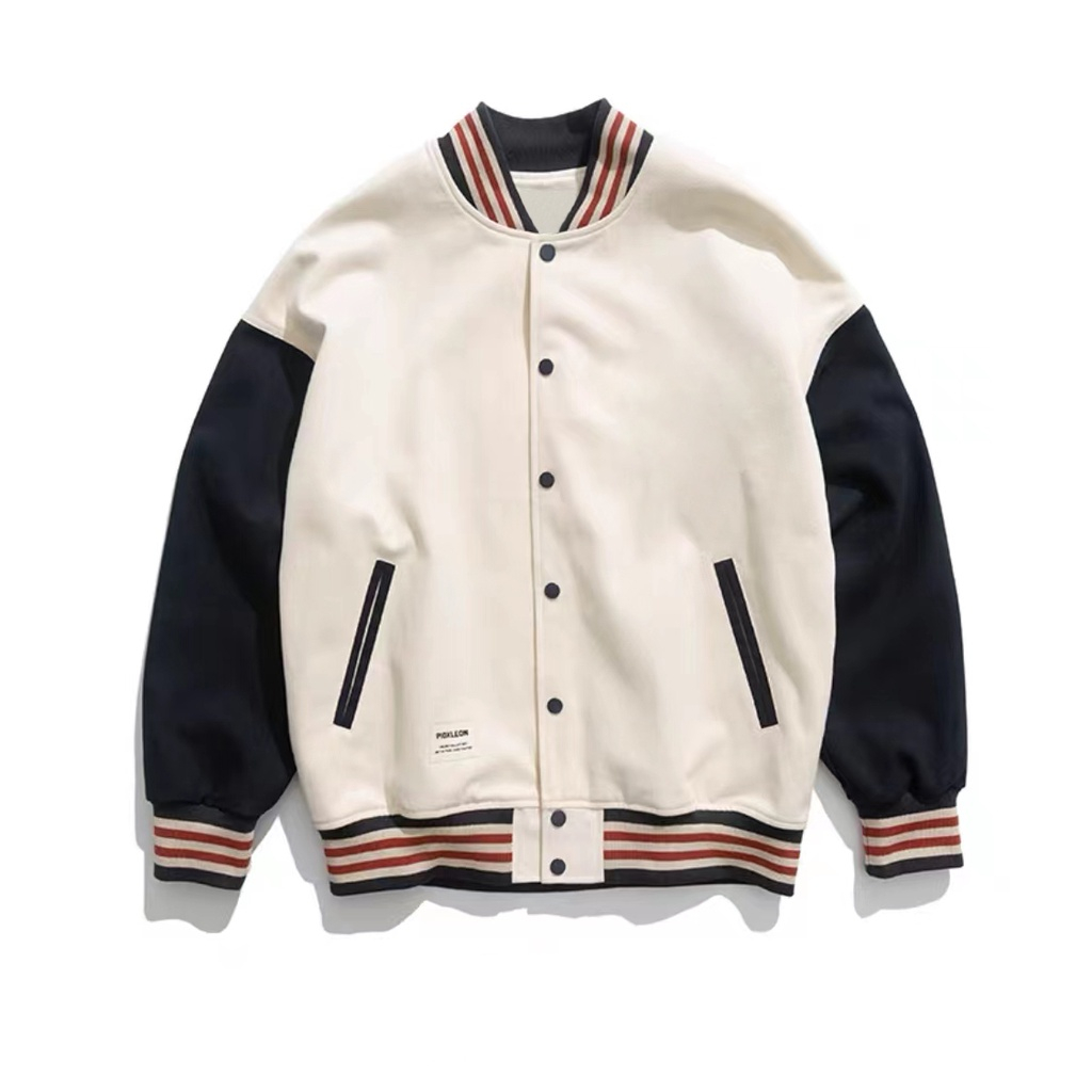 Varsity Bomber Baseball Jacket Bone Korean Jersey Jacket For Men ...