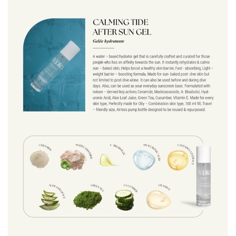 Calming Tide After Sun Gel by Hydra Skin Essential | Shopee Philippines