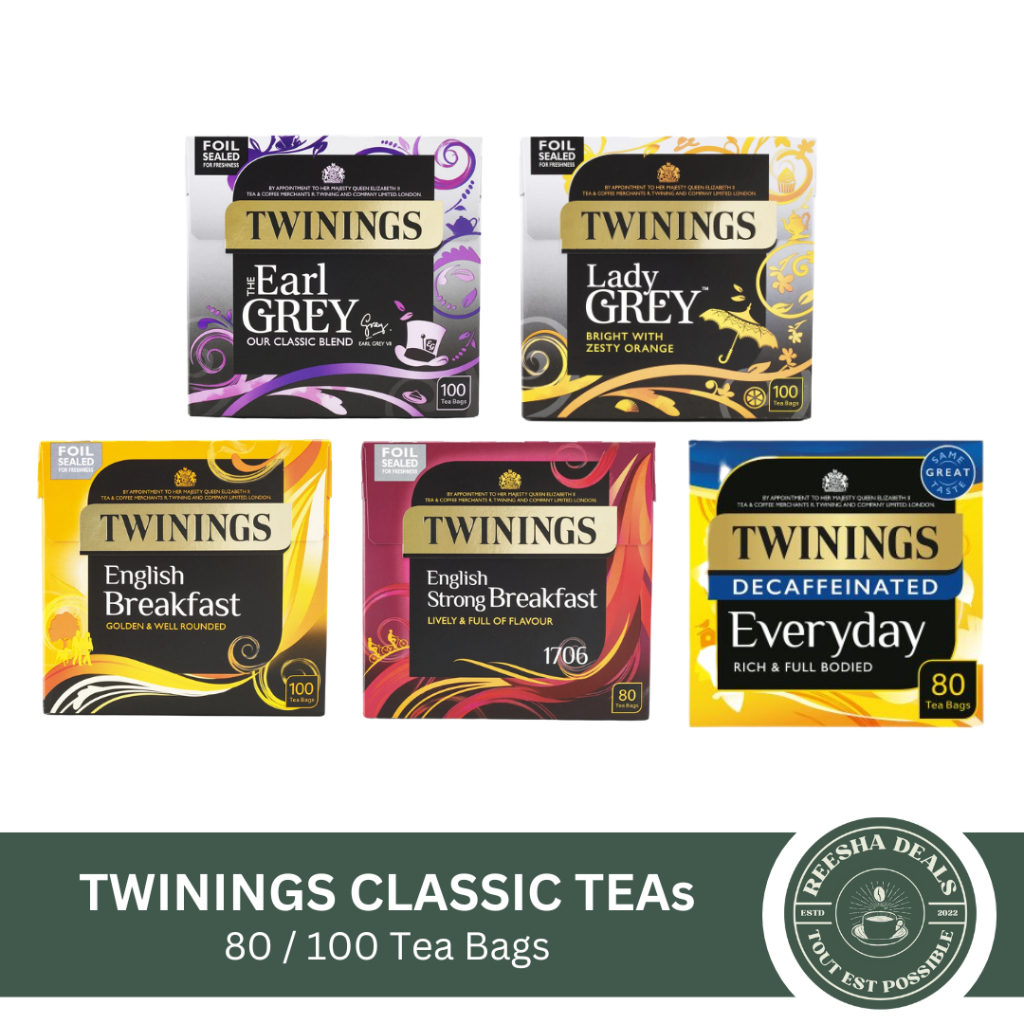 Twinings Extra Strong English Breakfast Tea Bags 80s