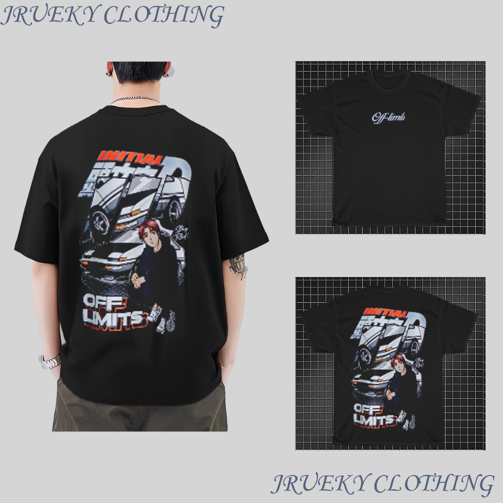 Extra Large Initial D Anime Tshirt Men's Street Apparel, Summer