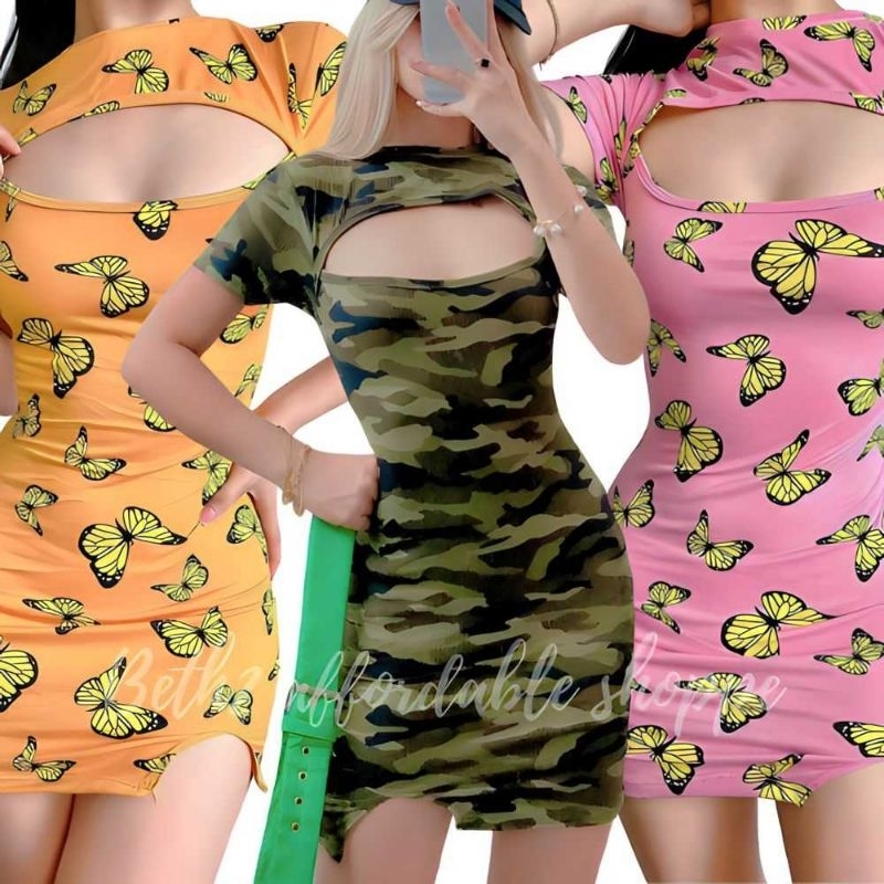 Cod!!! Marites Peekaboo Dress | Shopee Philippines