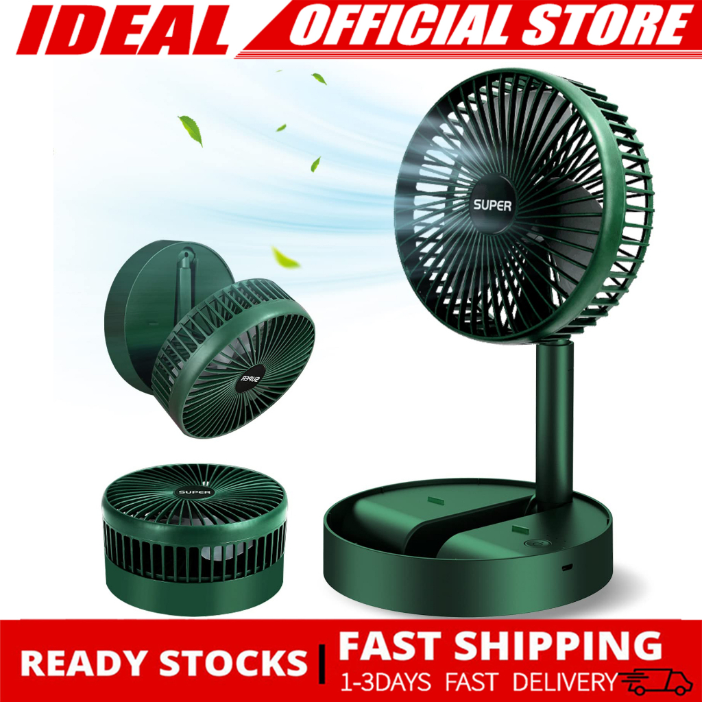 Desk Electric Fan Small folding fan with USB charging retractable 3