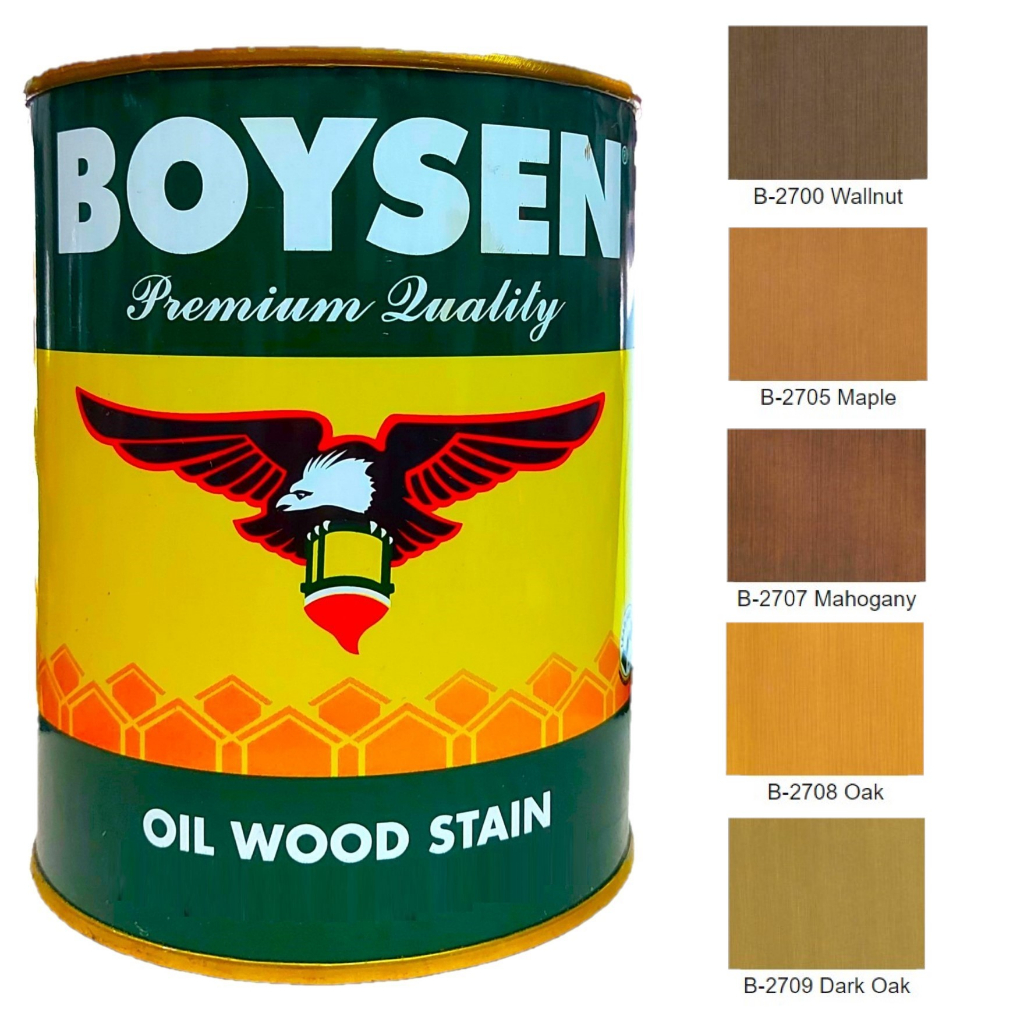 Boysen Oil Wood Stain (Available in Different Colors) 1L Shopee