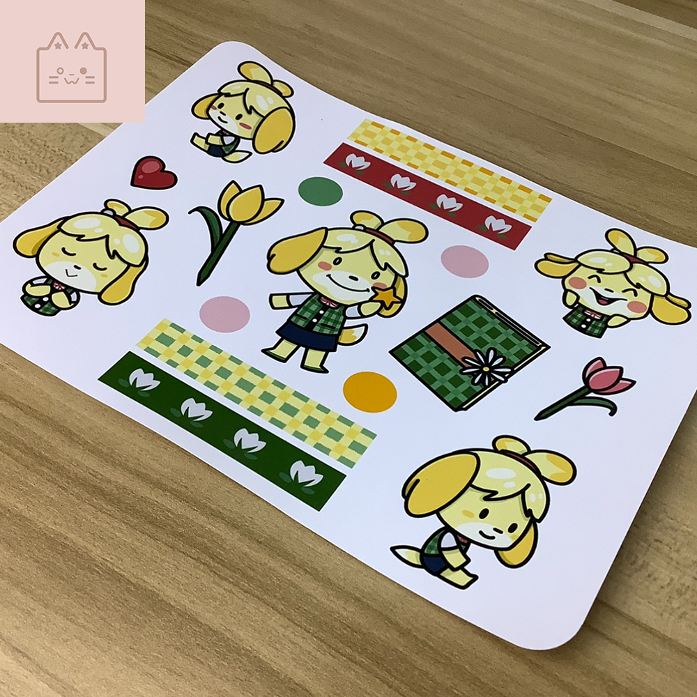 Animal Crossing Isabelle Sticker Set Fan Art Shopee Philippines