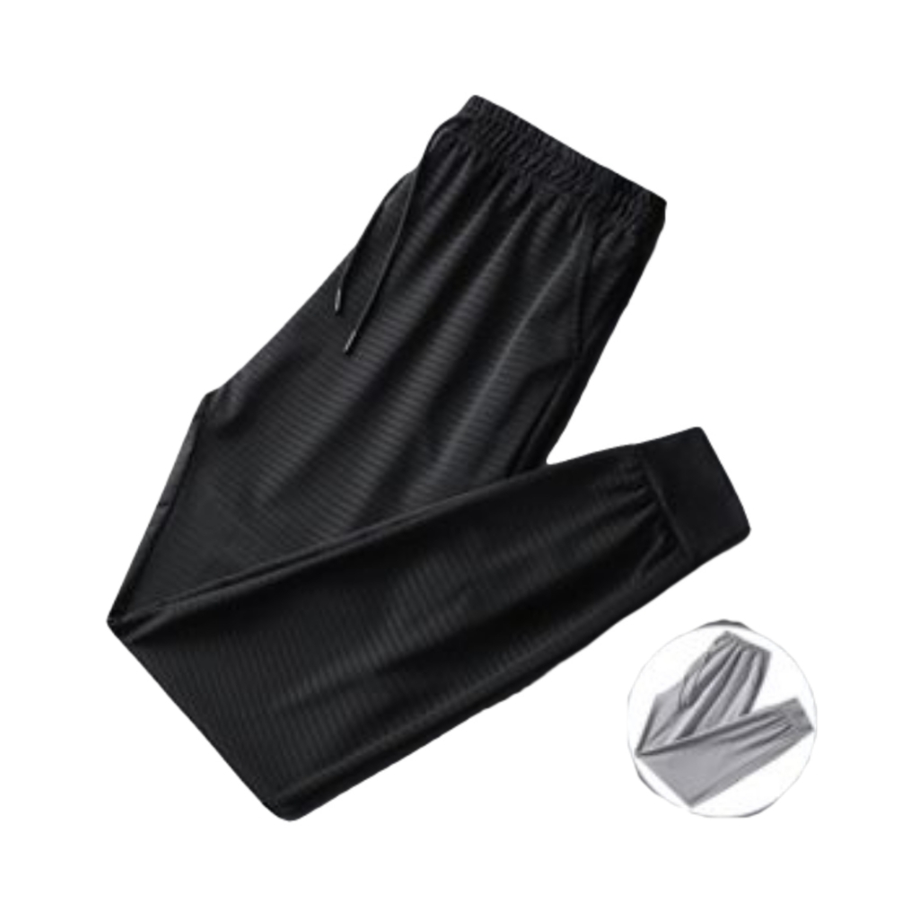 Plain Mesh Cloth Breathable Quick dry Jogger Pants Dual pocket Elastic ...