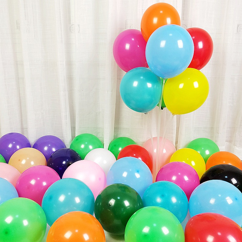 100pcs size5/10/12 standard balloon ordinary latex quality balloon ...