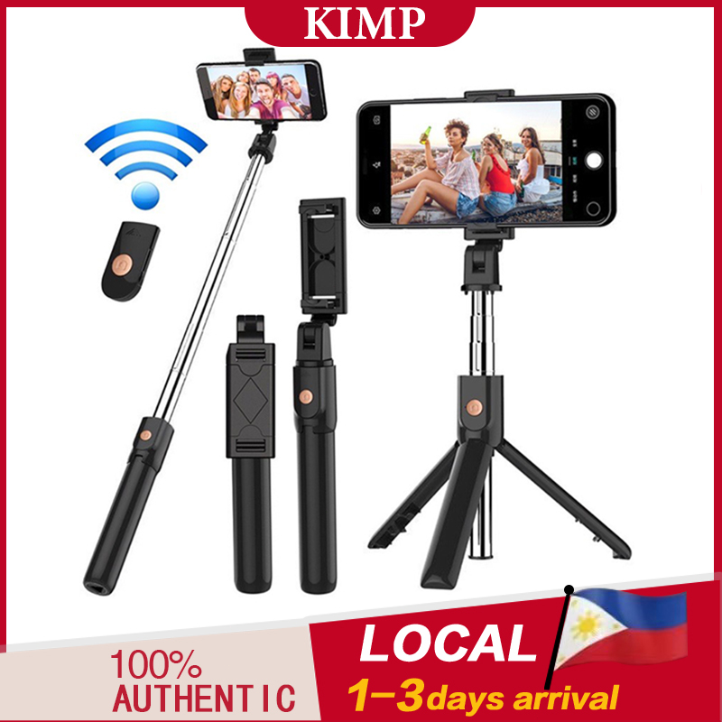 4 In 1 Tripod Phone Stand Holder Selfie Stick With Light Tripod Monopod