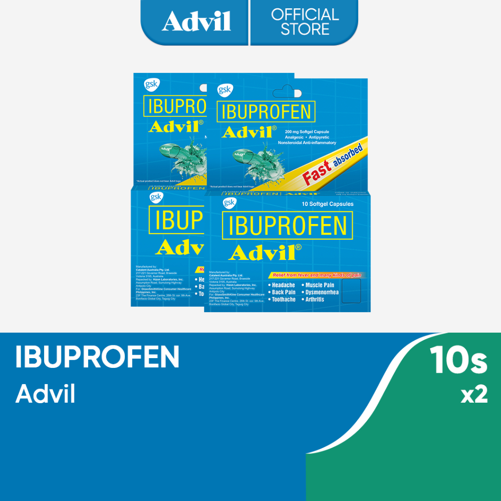 Advil Liquigel Ibuprofen 10s x2 Shopee Philippines
