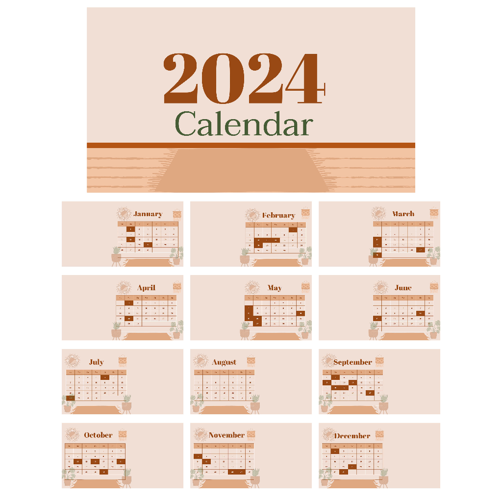 2024 PERSONALIZED DESKTOP CALENDAR Shopee Philippines