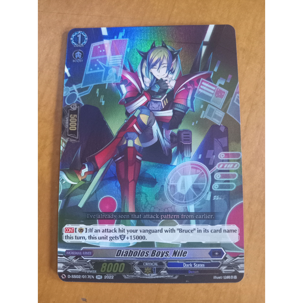 CFV Diabolos Boys, Nile RR D-SS02 Dark States Cardfight Vanguard ...