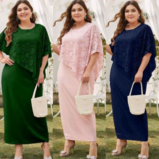  Women's Plus Size Floral Lace 3/4 Sleeve Cocktail Swing Dress  Knee Length Semi Formal Bridesmaid Wedding Guest Midi Dress Prom Graduation  Evening Party Fit Flared Casual Fall A line Dress Maroon