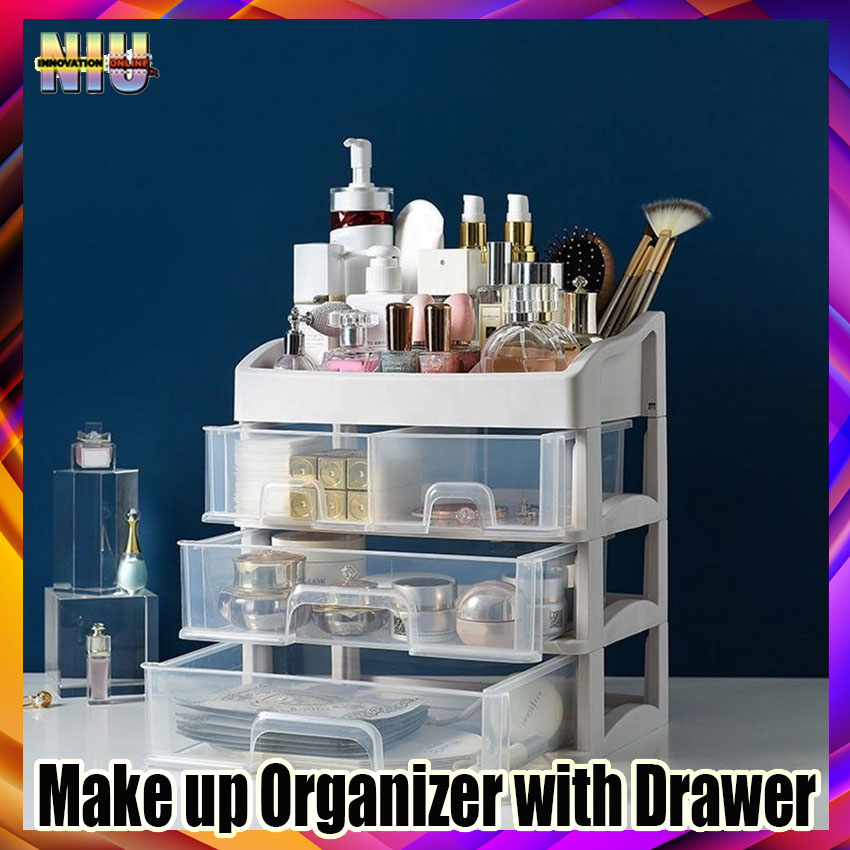 360° Rotating Makeup Organizer Spinning Make Up Box Storage Brush