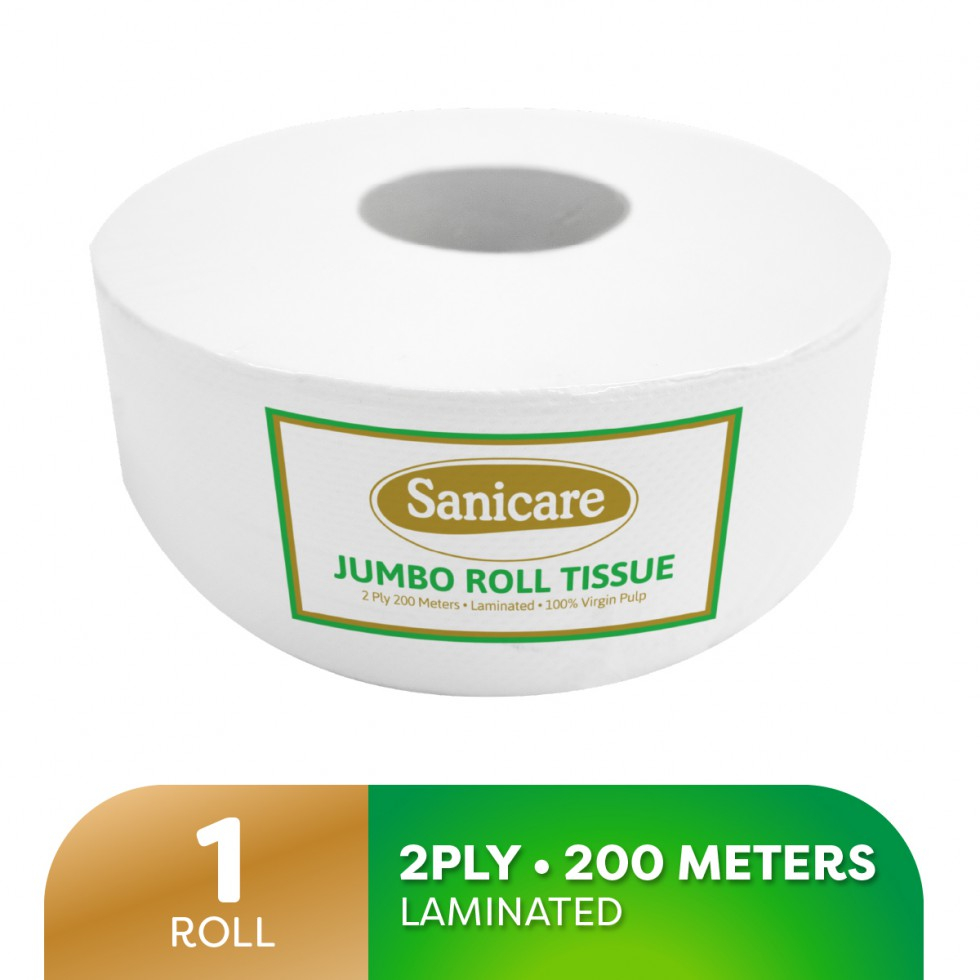 Sanicare Jumbo Roll Tissue 2Ply 200Meters Laminated Shopee Philippines