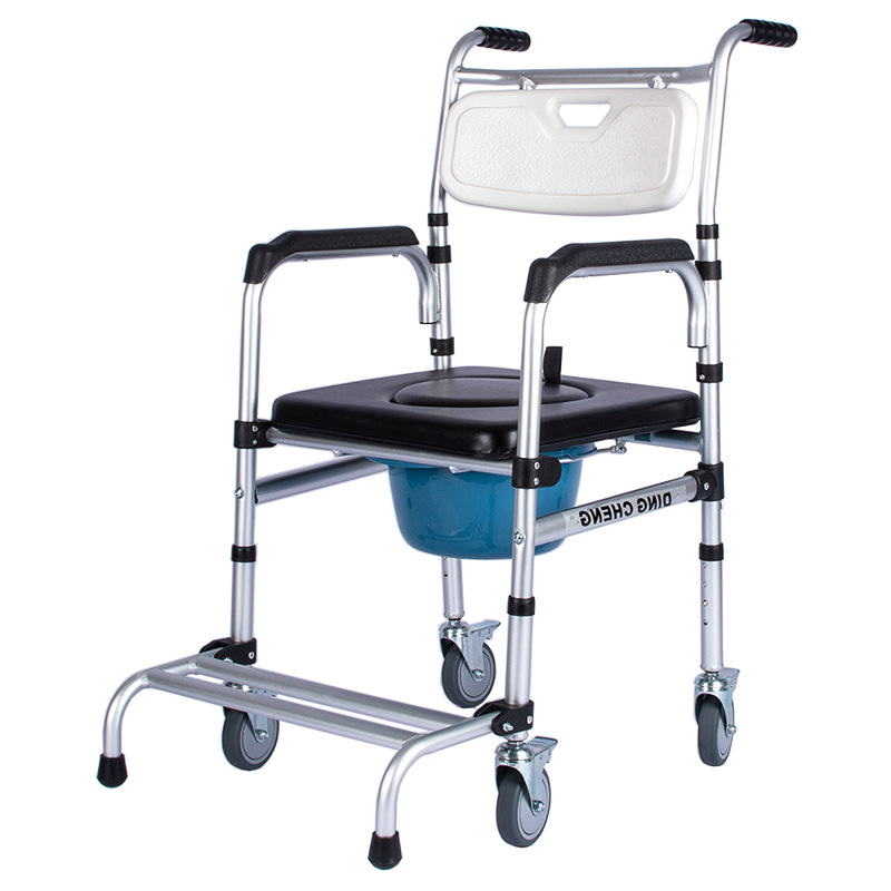 Elderly, pregnant women, movable toilet chairs with wheels, disabled
