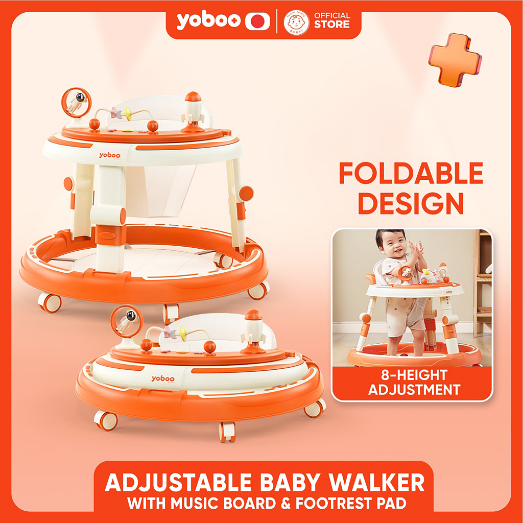 Yoboo by Winland Adjustable Baby Walker | 3 Modes | Foldable | 4 Level ...