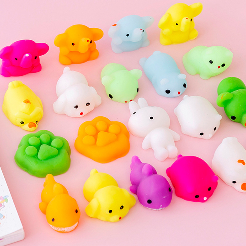 10Pcs Squishy Toys Cute Animal Pinch Stress Reliever Toys For Kids Gift ...