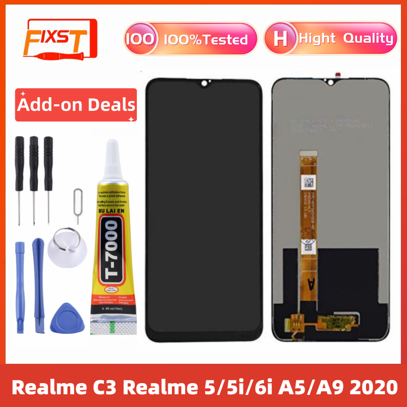 FIXST LCD FOR Realme C3 5 5i 6i A5 2020 A9 2020 LCD Display Screen ...