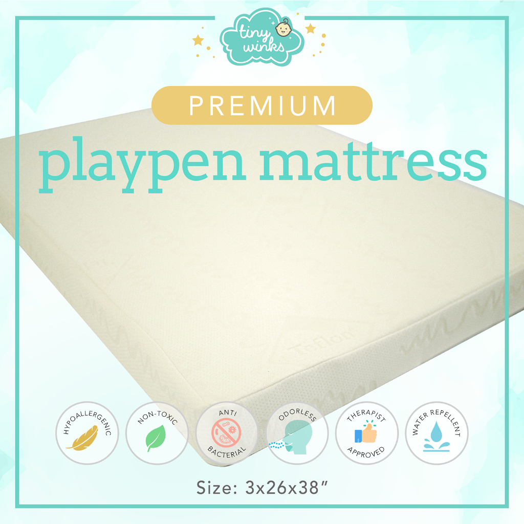 Playpen best sale mattress size