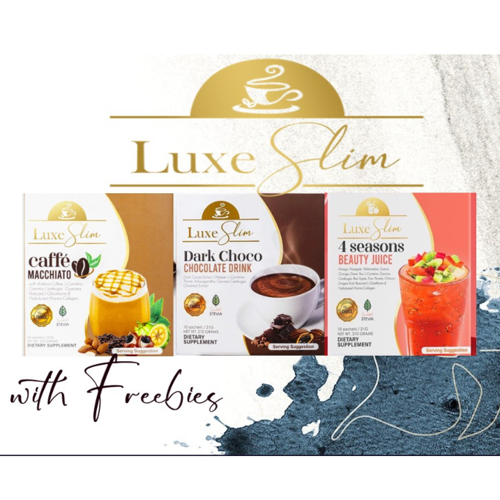 Luxe Slim Trio Coffee Beauty Drink Juice Dark Chocolate Shopee