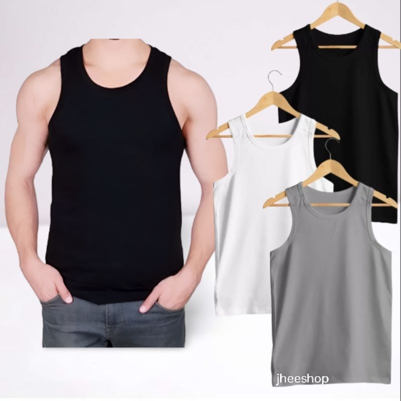 Cotton Plain WHITE Sando For Men | Shopee Philippines