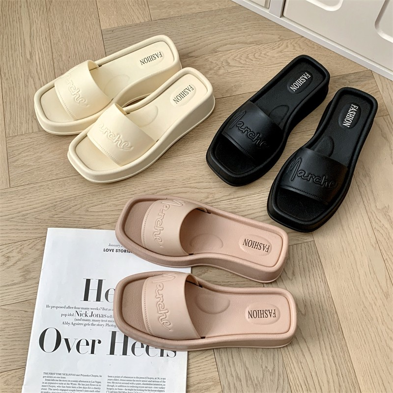 Marche Comfy Semi Wedge Peep Toe Sandals For Women (+1 IF MATABA ...