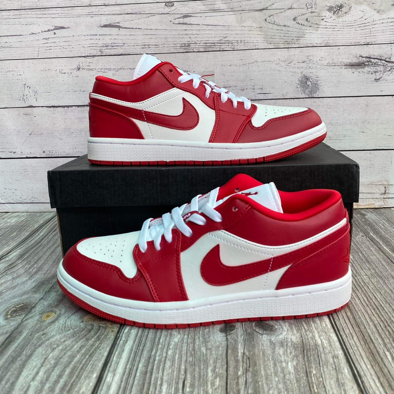 Air jordan 1 low gym red for men and women | Shopee Philippines