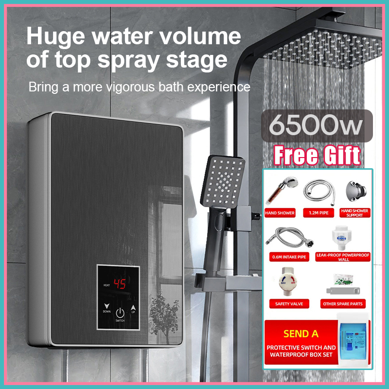 MUSIKO Shower Heater Electric high-quality Instant Water Heater 6500W For  Bathroom Household