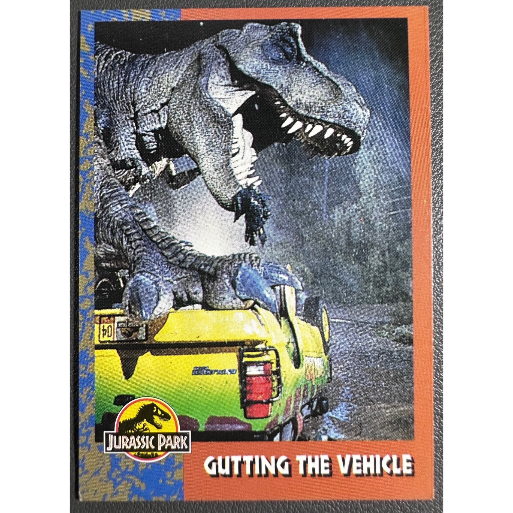 1993 Jurassic Park Trading Cards Raptor Triceratops TRex Dilophosaur