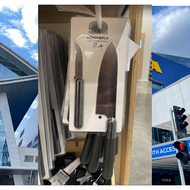 IKEA ASIA FORDUBBLA Messerset – 2-teilig, Grau, Scharfe Küchenmesser Für Den Alltag