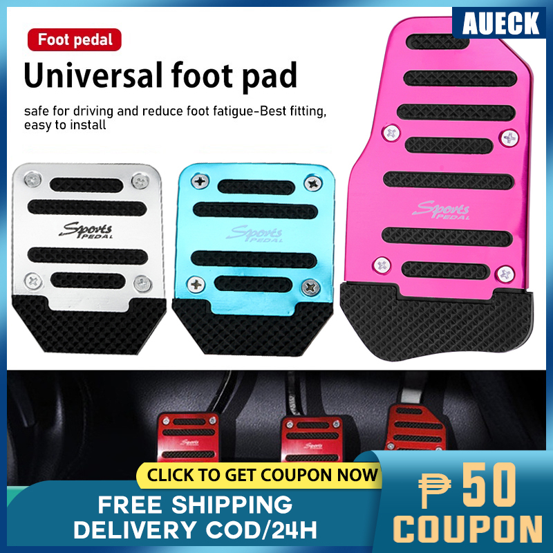 3Pcs Car Pedal Pad manual Foot Auto Vehicle Nonslip Pedal Car Foot
