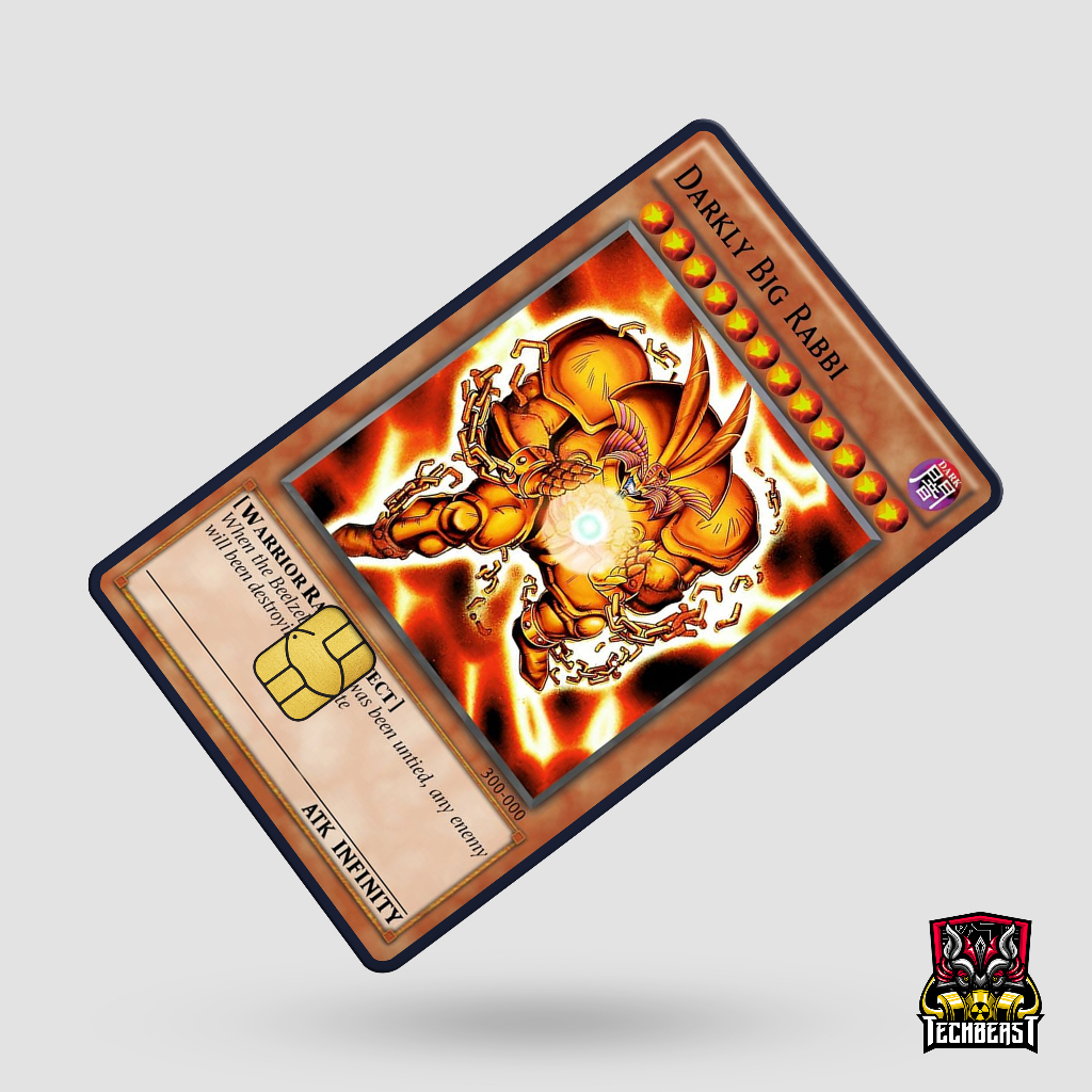 3M Yugioh ATM Debit Credit Beep Card Skin Vinyl Sticker Techbeast ...