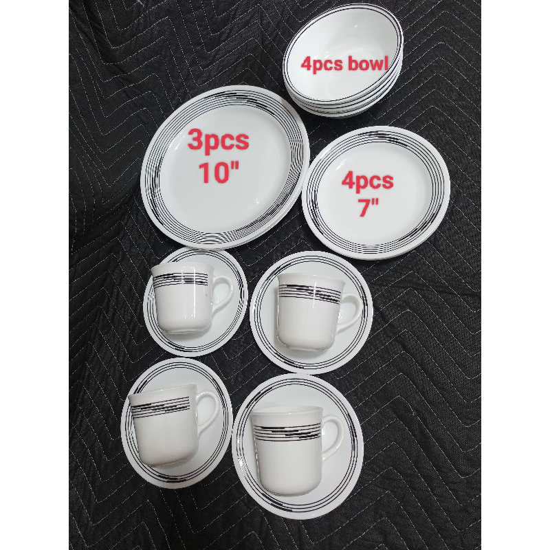 Corelle Set (19pcs) Shopee Philippines