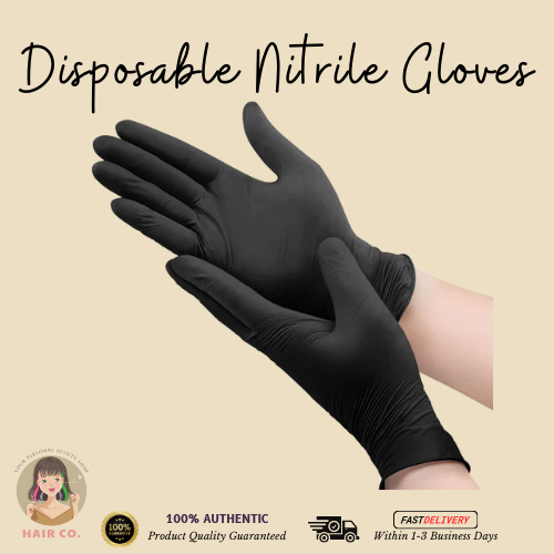 Hair Dye/Bleaching Disposable Vinyl/Nitrile Gloves for Protection (1