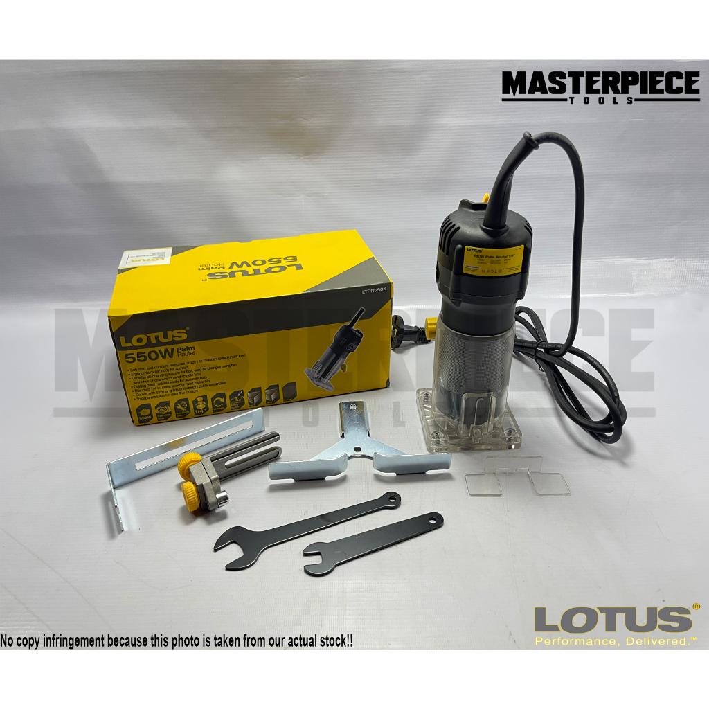 Lotus Palm Router 550W 1/4" Collet LTPR550X Shopee Philippines
